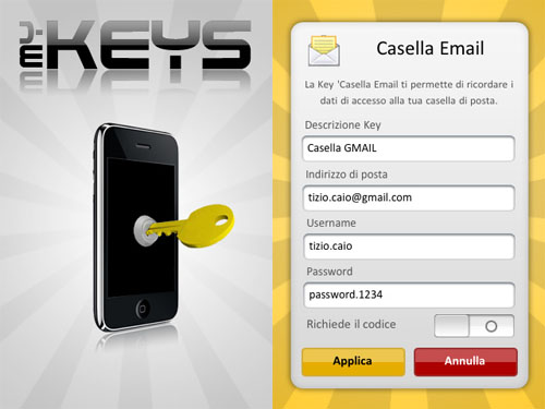 My Keys: una nuova applicazione per la gestione delle password