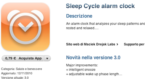 App Della Settimana: Sleep Cycle alarm clock