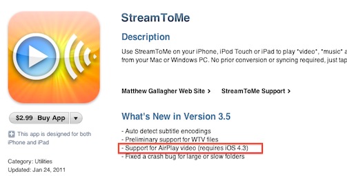 Primi update con supporto ad iOS 4.3