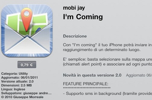 I’m Coming: versione 2.0 in App Store