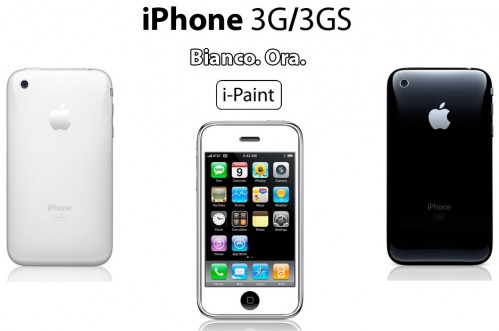 iphone 3g pellicola trasparente bianca
