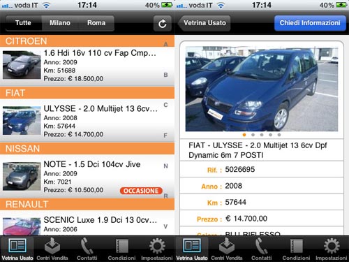CarNext: acquista auto usate su iPhone