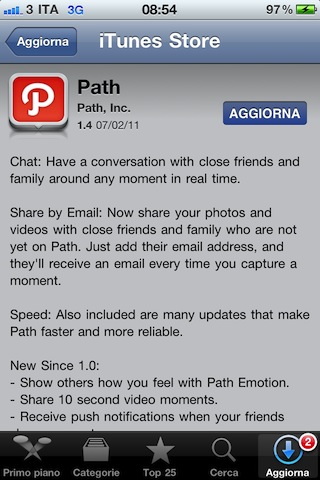 Path ora include anche la chat