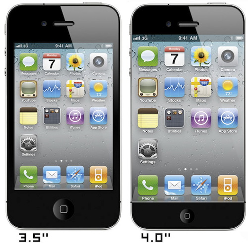 iPhone 4 con schermo da 4 pollici 