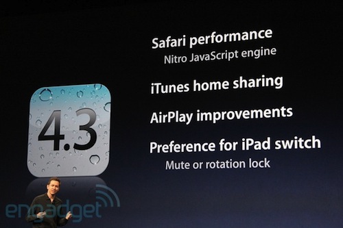 iOS 4.3: Scott Forstall sul palco dello Yerba Buena Center 