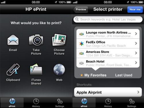 HP ePrint service: app ufficiale HP per la stampa