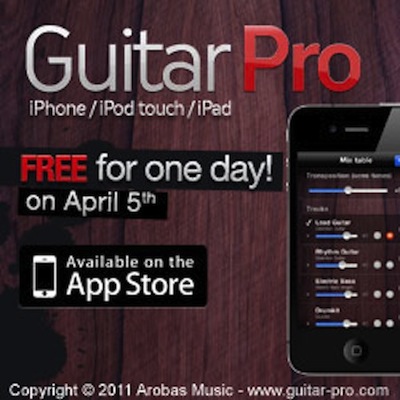 Guitar Pro per iPhone gratis il 5 aprile