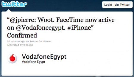 FaceTime torna a funzionare in Egitto
