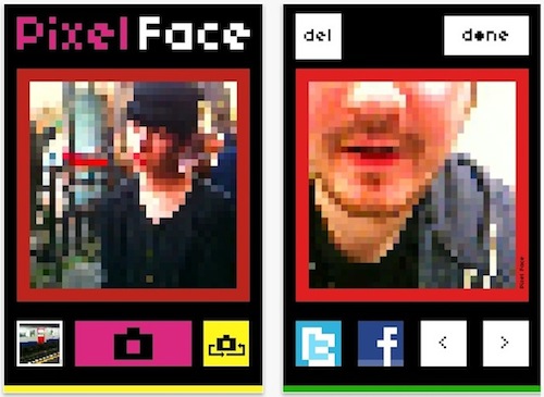 Pixel Face: un'app fotografica con i pixel 