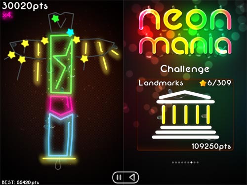 Neon Mania: nuovo gioco per iOS in arrivo