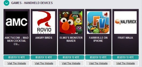 Webby Awards: Angry Birds e Fruit Ninja tra le app nominate 