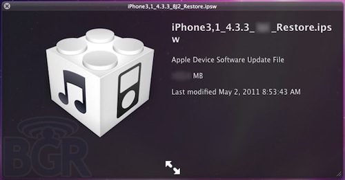 iOS 4.3.3 in arrivo