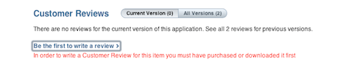 Apple non consente di recensire app se scaricate con un codice redeem