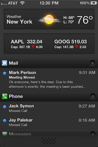 iOS 5: un concept per Notification Center 