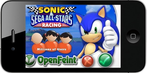 Sonic si prepara ad OpenFeint