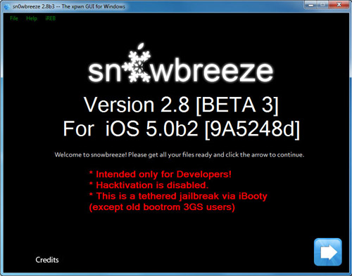 Sn0wbreeze aggiornato alla v2.8b3: ora supporta iOS 5 beta 2