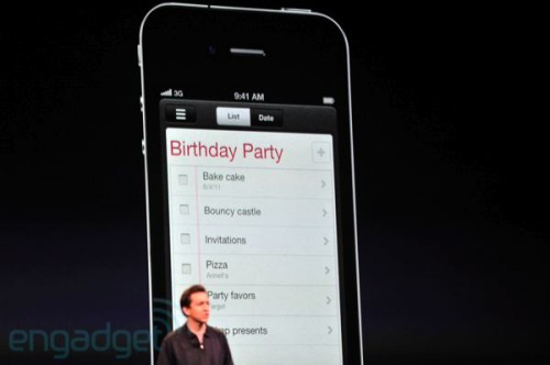 WWDC: arrivano i "reminders" su iOS 5