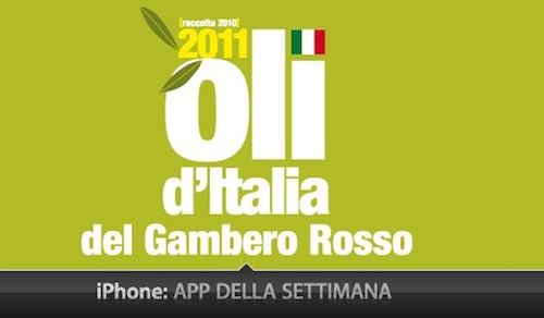 App Della Settimana Oli d’Italia del Gambero Rosso