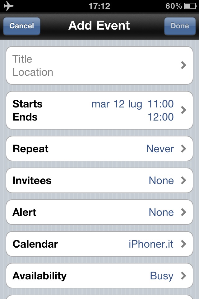 Agenda Calendar: un elegante calendario per iPhone  