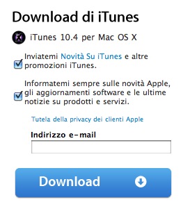 iTunes 10.4 disponibile al download