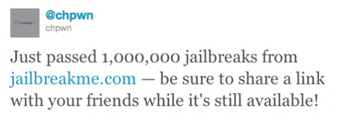 Jailbreakme, 1,000,000+ di dispositivi sbloccati in 1 giorno