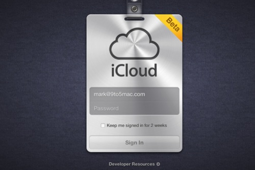 iCloud beta start