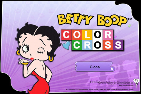 Betty Boop Color Cross