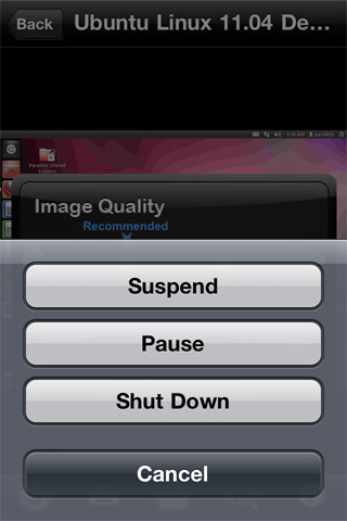 Parallels-Mobile-shutdown-menu