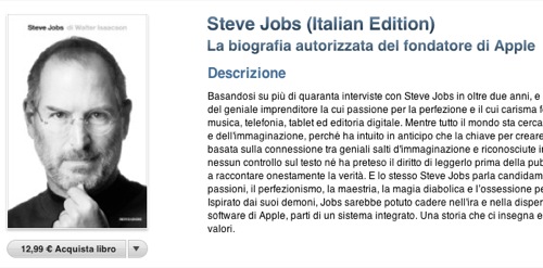 Steve Jobs: al via le vendite della biografia ufficiale