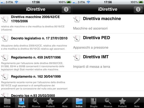 iDirettive: direttive e leggi a disposizione su iPhone [5 redeem in regalo]