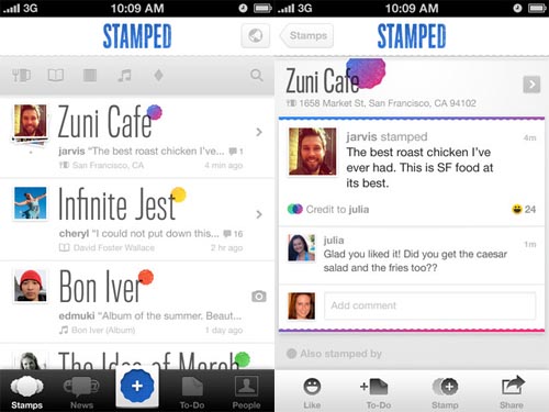 Stamped: una nuova app per i check-in