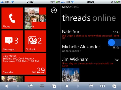 WP7 in iOS