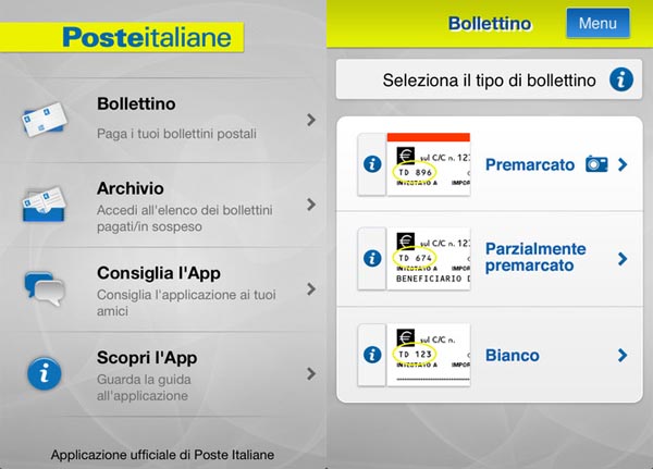 Bollettino: l'app ufficiale di Poste Italiane per pagare i bollettini