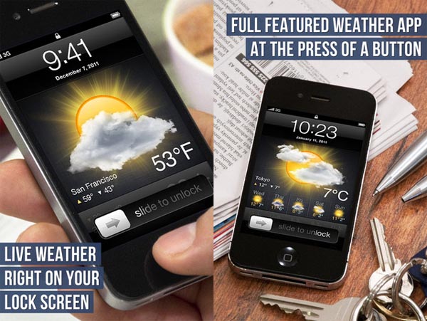 Lock Screen Weather: la prima app che porta le previsioni meteo sulla lockscreen