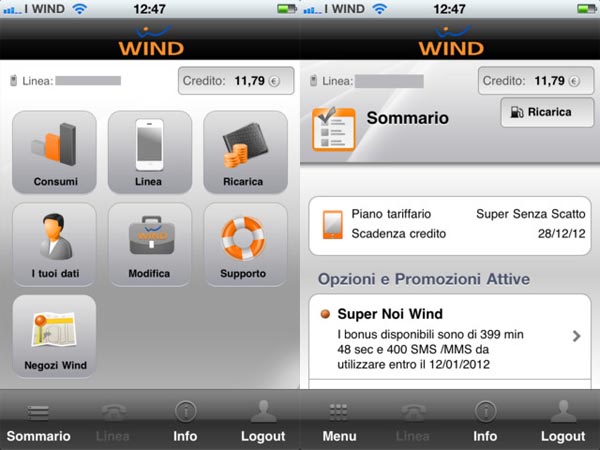 MyWind: l'app ufficiale Wind per iPhone e iPod touch
