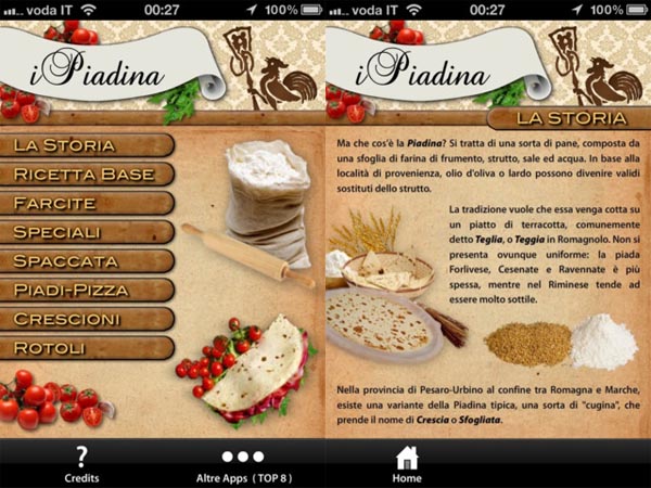 iPiadina: la nuova app per gli amanti della cucina romagnola [3 redeem all'interno]