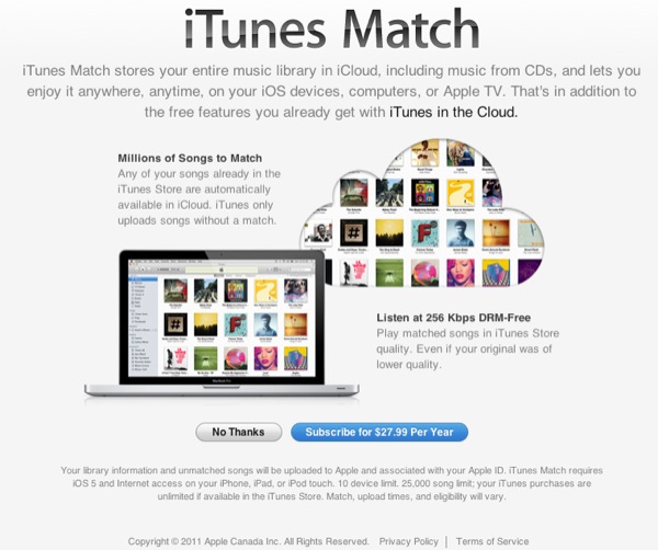 iTunes Match in 19 nuovi paesi, ma non in Italia