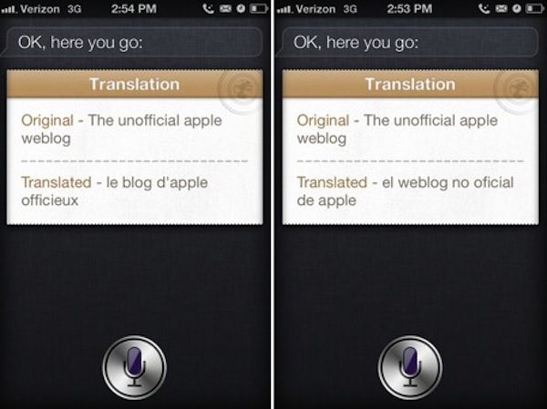 Lingual: Siri diventa anche interprete 