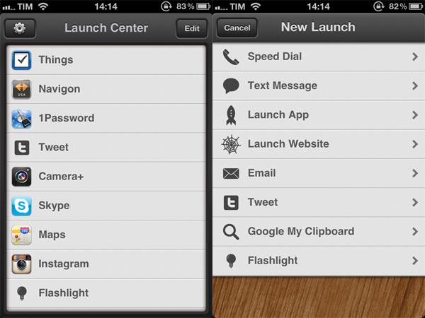 Launch Center: tante scorciatoie per iOS