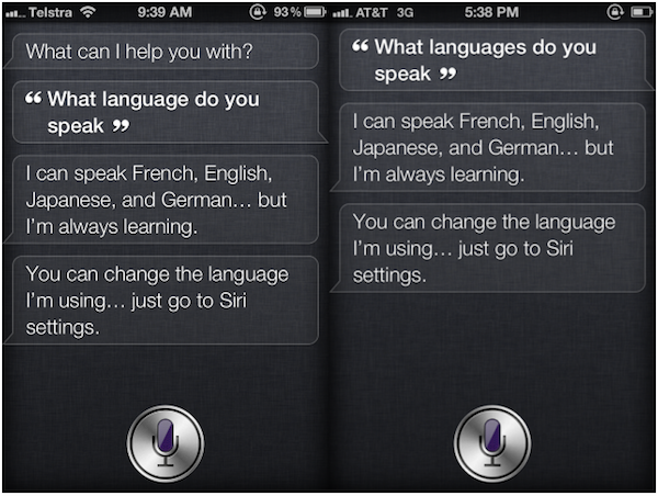 Siri ammette di parlare il giapponese (anche se non è così) 