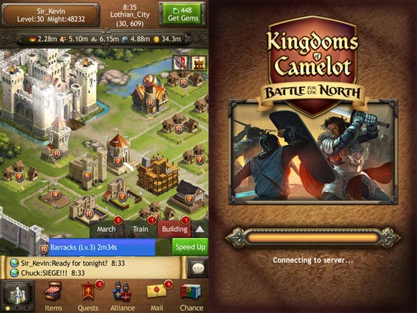 Kingdoms of Camelot: Battle for the North disponibile in App Store