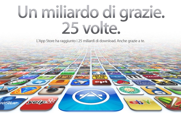 App Store: raggiunti i 25 miliardi di download