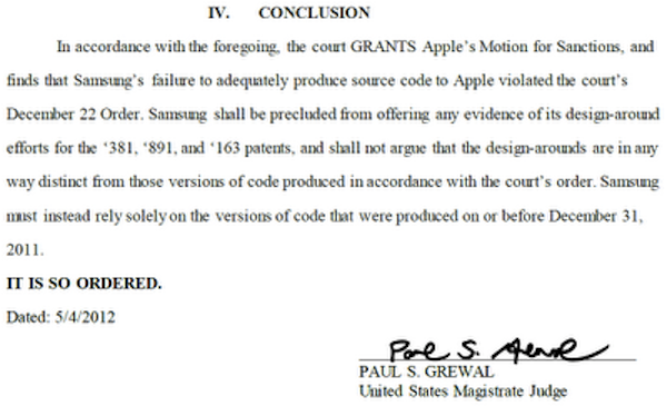 Samsung penalizzata nel processo contro Apple: non presenta prove 