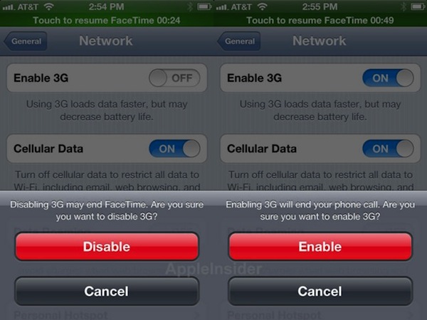 FaceTime anche in 3G? iOS 5.1.1 dice di sì