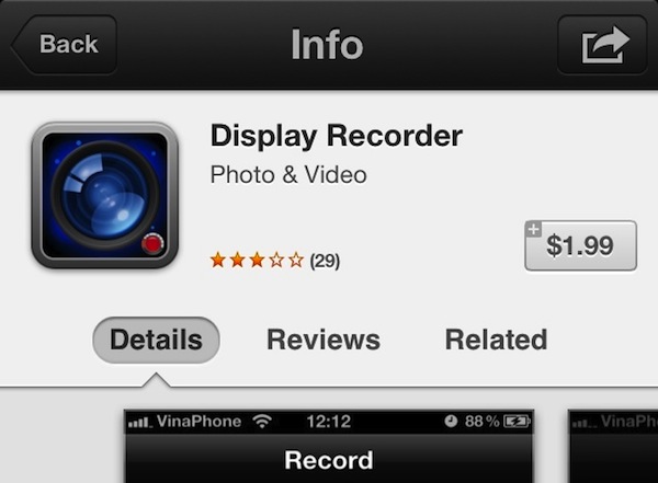 Display Recorder: l'app di Cydia rubata e riproposta su App Store 