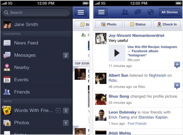 Facebook per iPhone: in arrive un update per la reattività 