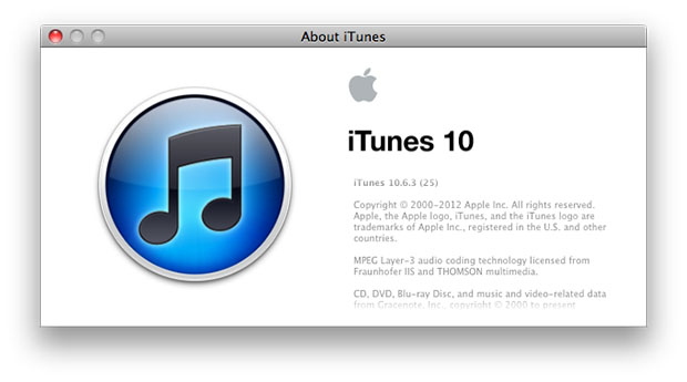 iTunes 10.6.3 disponibile al download