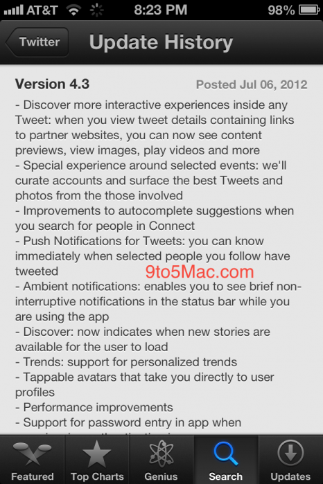 Twitter per iOS: il prossimo update sarà massiccio