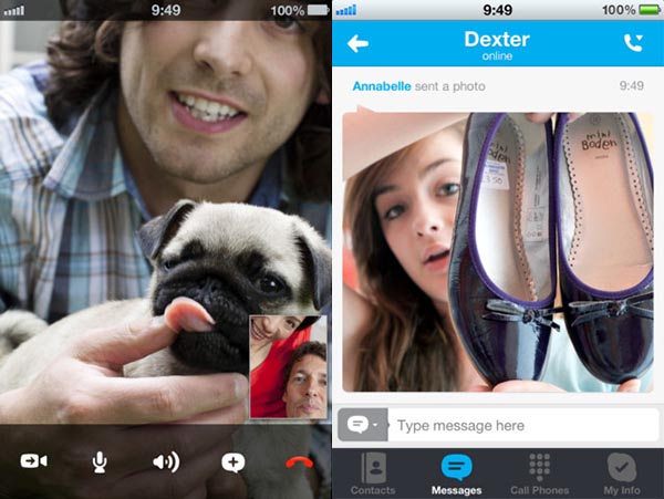 Skype: nuova versione che abilita l'invio di foto