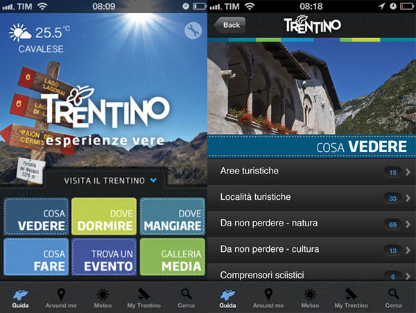 Visit Trentino Tourist Guide: nuova app dedicata al Trentino